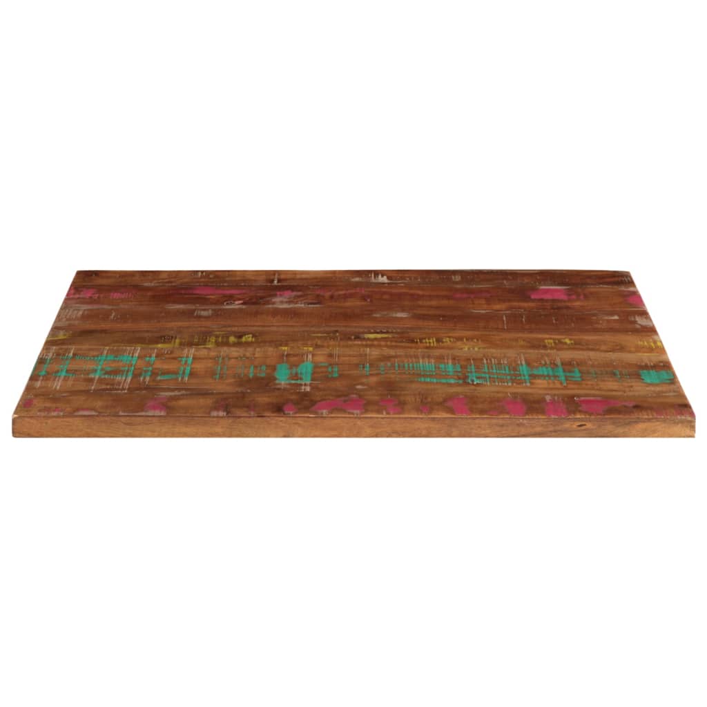 Dessus de table 90x70x3,8 cm rectangulaire bois massif récupéré - XIOS