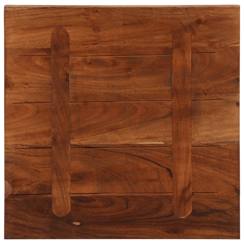 Dessus de table 40x40x2,5 cm carré bois massif récupéré - XIOS