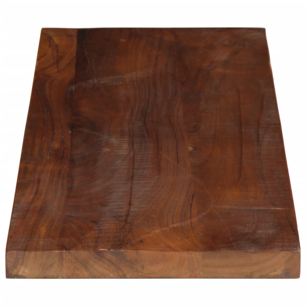 Dessus de table 80x40x2,5 cm rectangulaire bois massif récupéré - XIOS