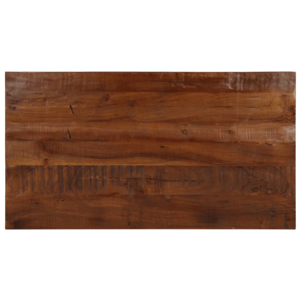 Dessus de table 110x50x2,5cm rectangulaire bois massif récupéré - XIOS