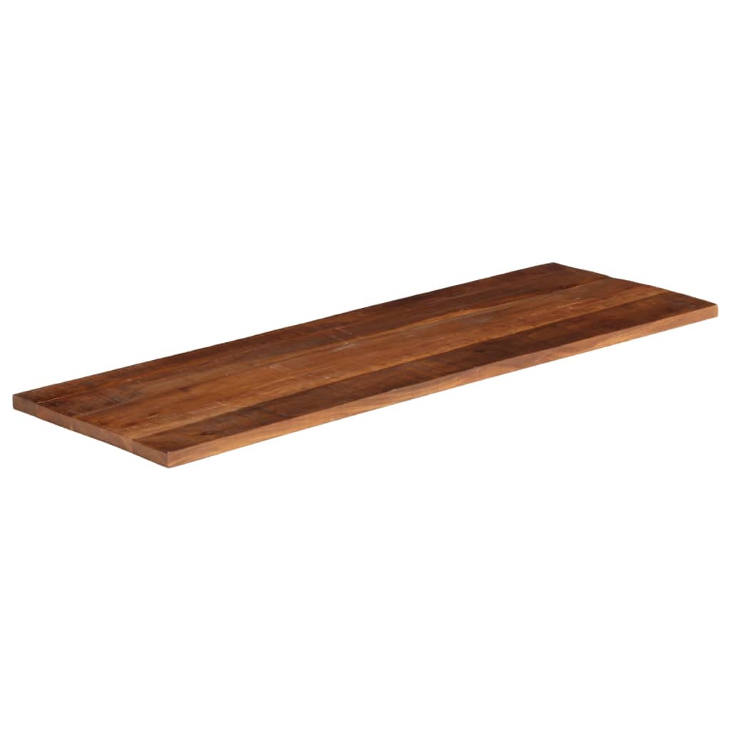 Dessus de table 140x50x2,5cm rectangulaire bois massif récupéré - XIOS