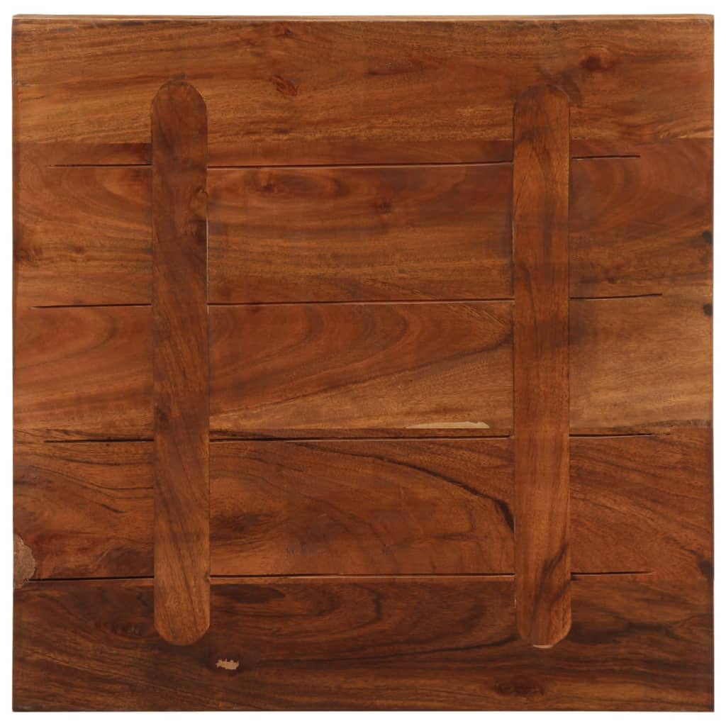 Dessus de table 60x60x2,5 cm carré bois massif de récupération - XIOS