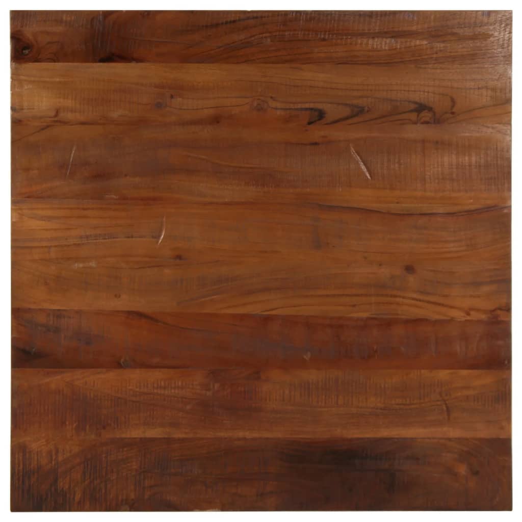 Dessus de table 70x70x2,5 cm carré bois massif de récupération - XIOS