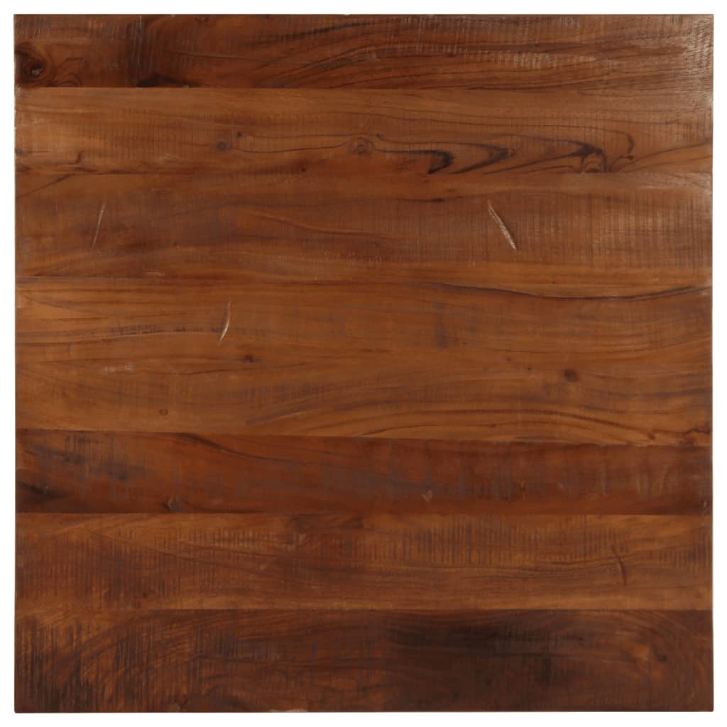 Dessus de table 80x80x2,5 cm carré bois massif de récupération - XIOS