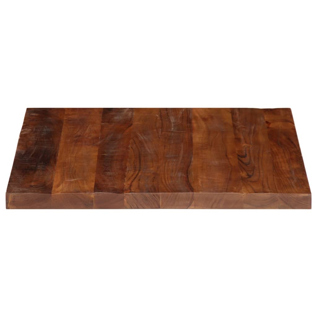 Dessus de table 80x80x2,5 cm carré bois massif de récupération - XIOS