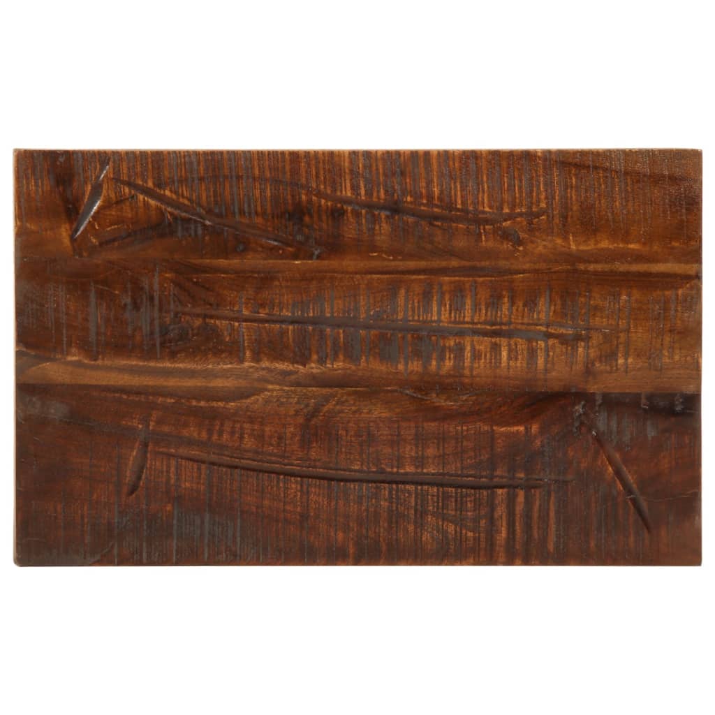 Dessus de table 50x20x3,8 cm rectangulaire bois massif récupéré - XIOS