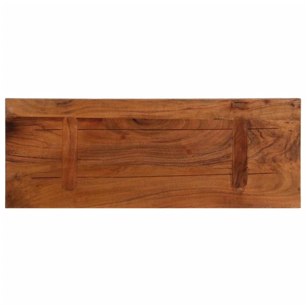 Dessus de table 80x30x3,8 cm rectangulaire bois massif récupéré - XIOS