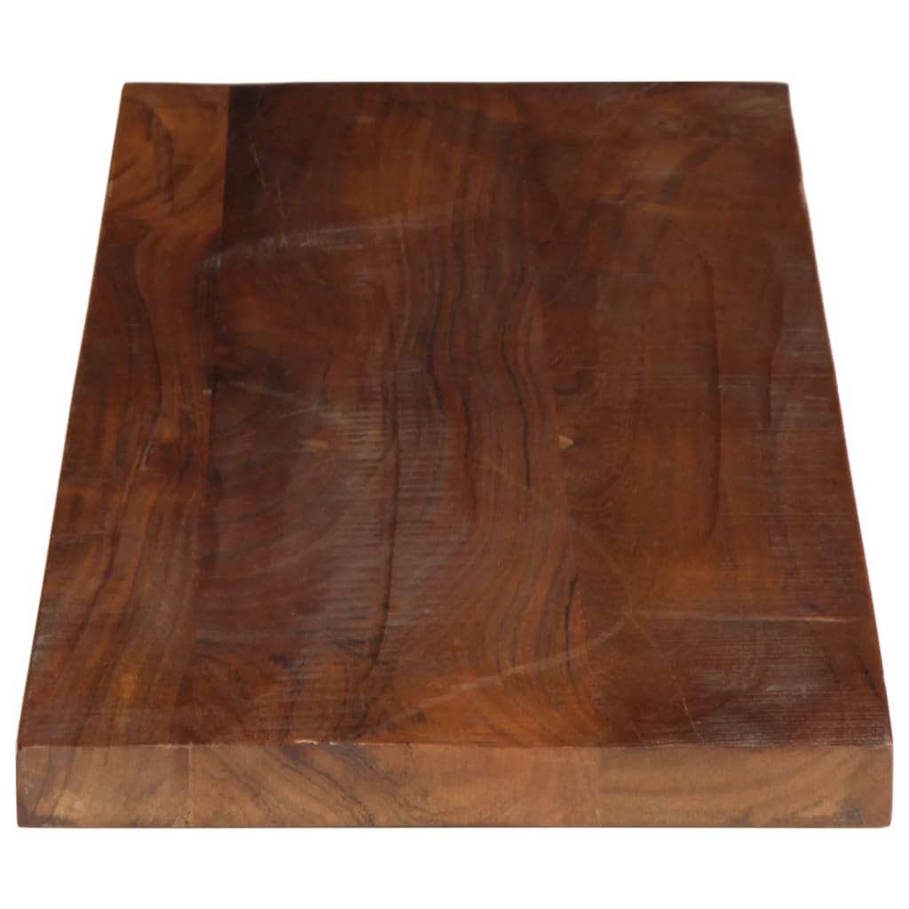 Dessus de table 90x30x3,8 cm rectangulaire bois massif récupéré - XIOS