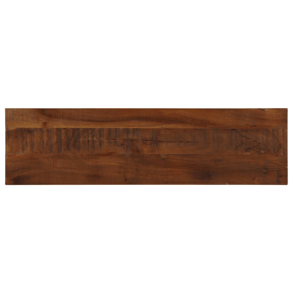 Dessus de table 100x40x3,8cm rectangulaire bois massif récupéré