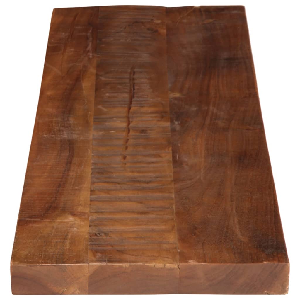Dessus de table 100x40x3,8cm rectangulaire bois massif récupéré