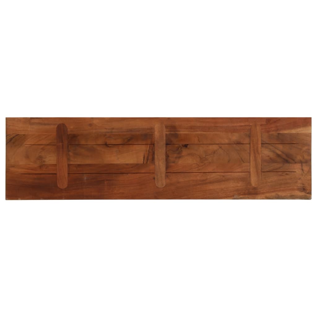 Dessus de table 100x40x3,8cm rectangulaire bois massif récupéré