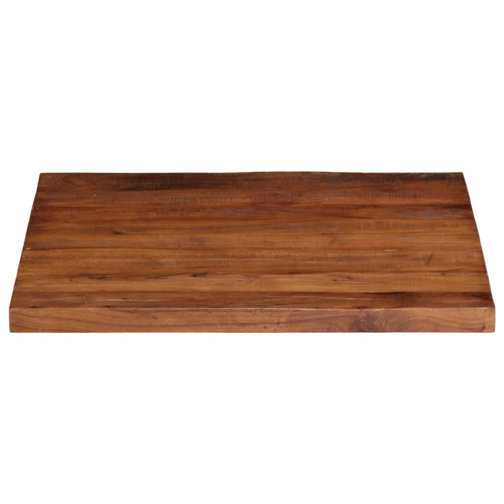 Dessus de table 70x70x3,8 cm carré bois massif de récupération