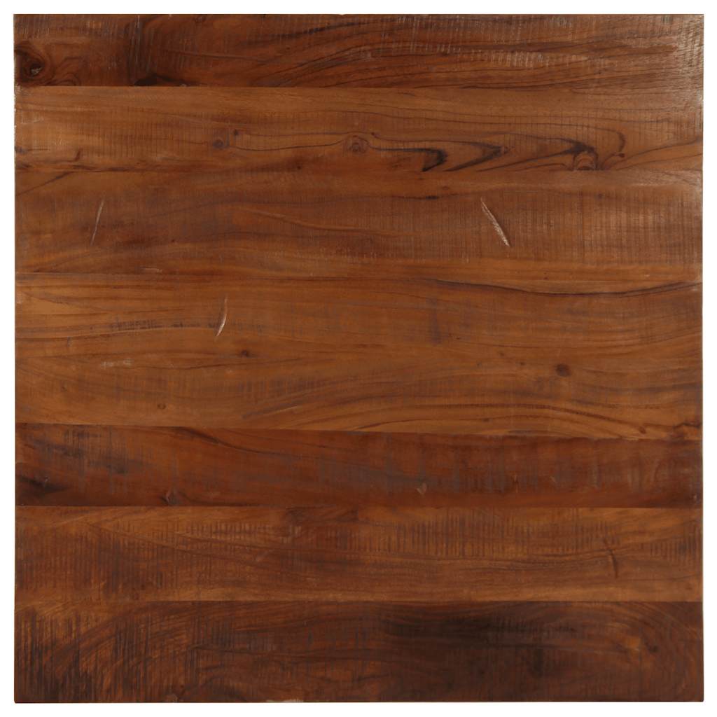 Dessus de table 90x90x3,8 cm carré bois massif de récupération