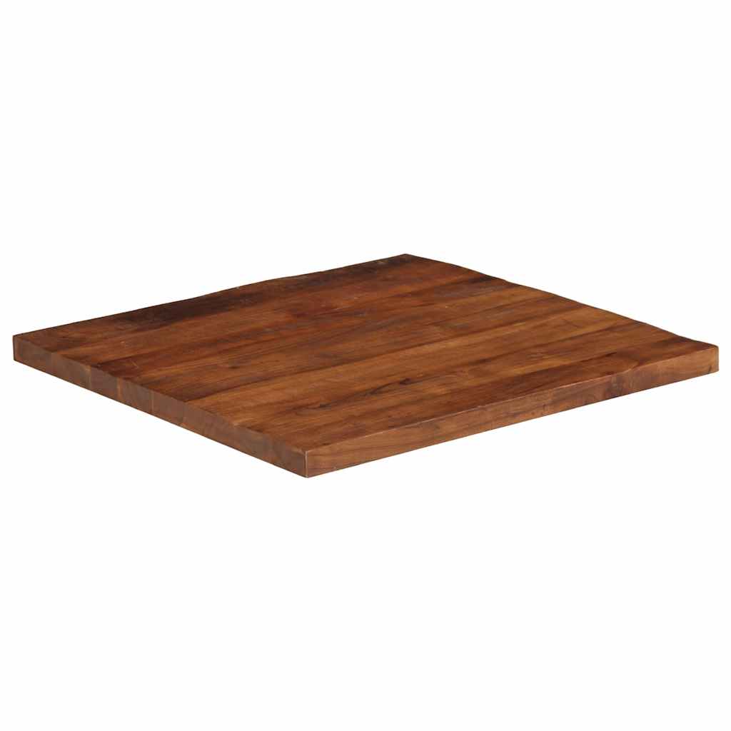 Dessus de table 90x90x3,8 cm carré bois massif de récupération