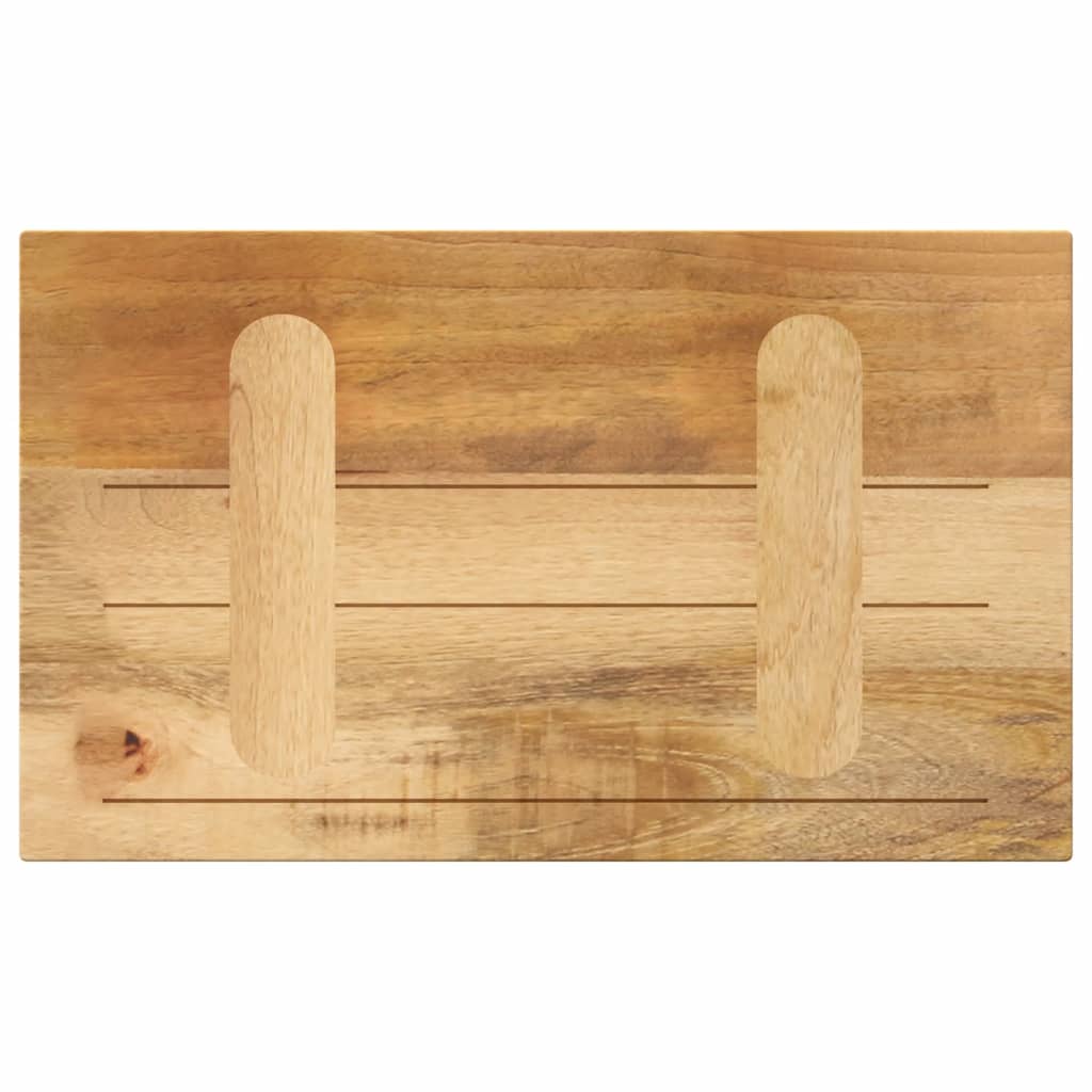 Dessus de table rectangulaire bois massif manguier brut - XIOS