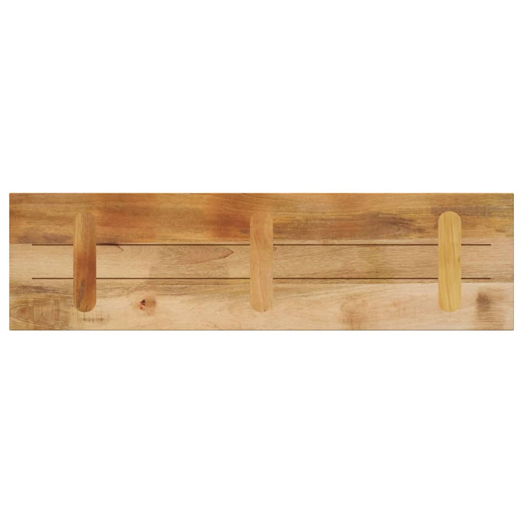 Dessus de table rectangulaire bois massif de manguier brut