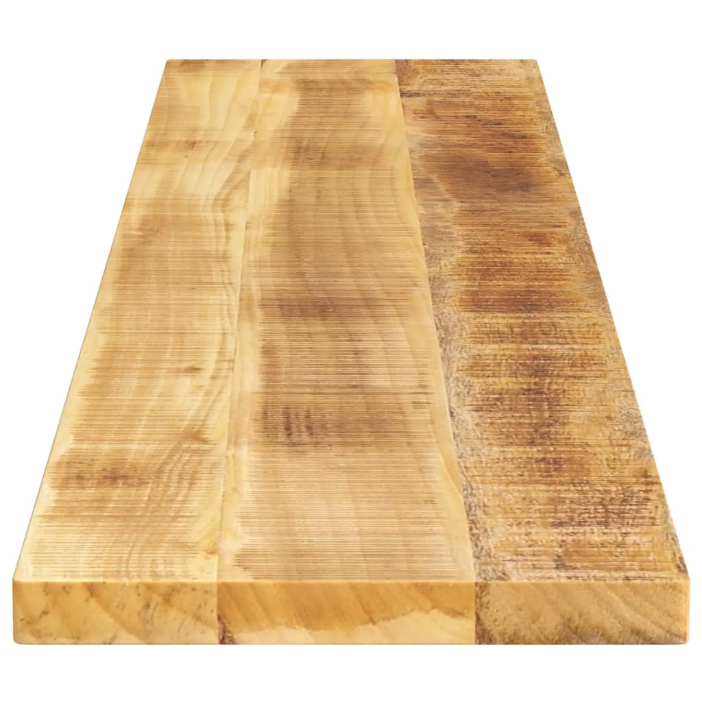 Dessus de table rectangulaire bois massif de manguier brut - XIOS