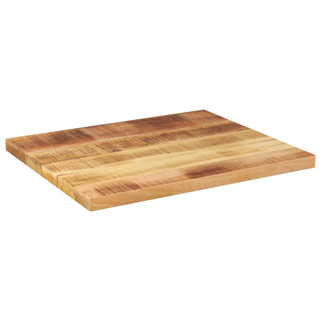 Dessus de table rectangulaire bois massif de manguier brut - XIOS