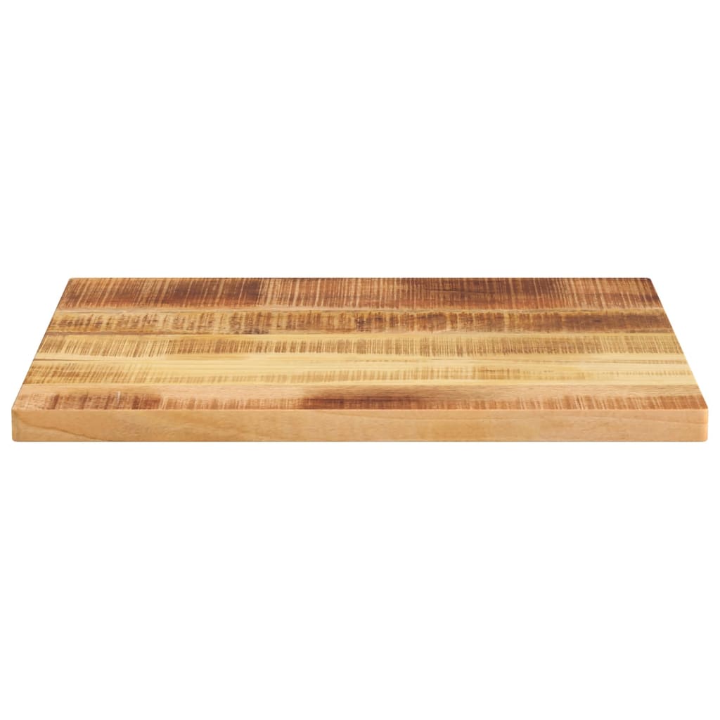 Dessus de table rectangulaire bois massif de manguier brut - XIOS