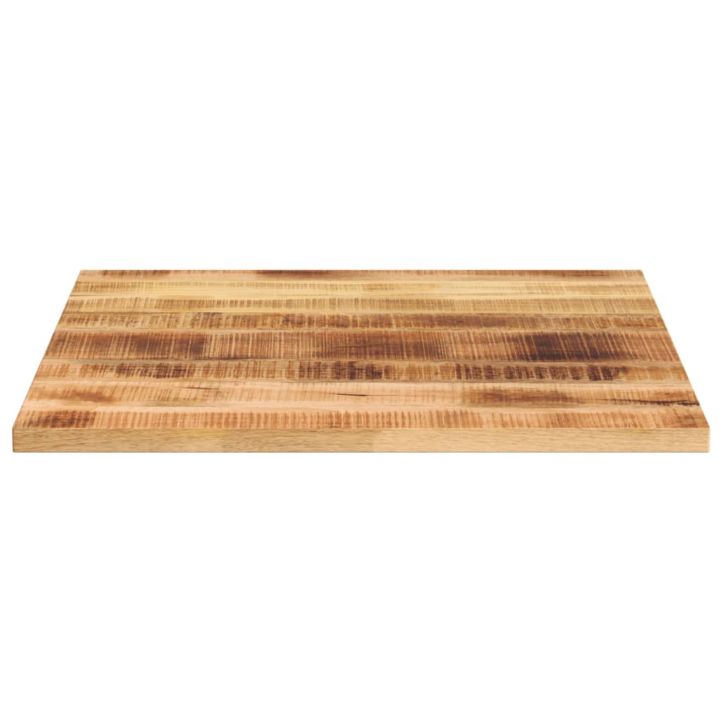 Dessus de table 70x70x2,5 cm carré bois massif de manguier brut - XIOS