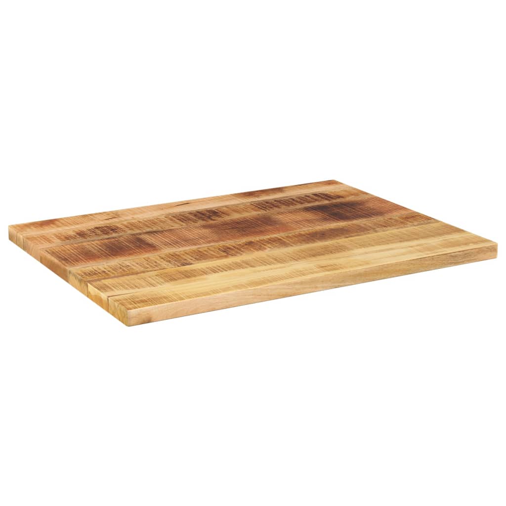 Dessus de table rectangulaire bois massif de manguier brut - XIOS