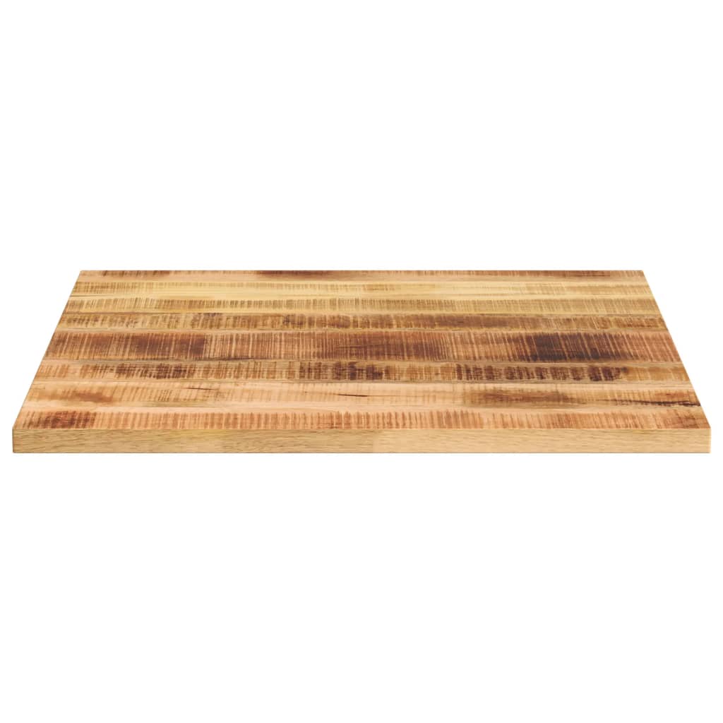 Dessus de table 80x80x1,5 cm carré bois massif de manguier brut - XIOS