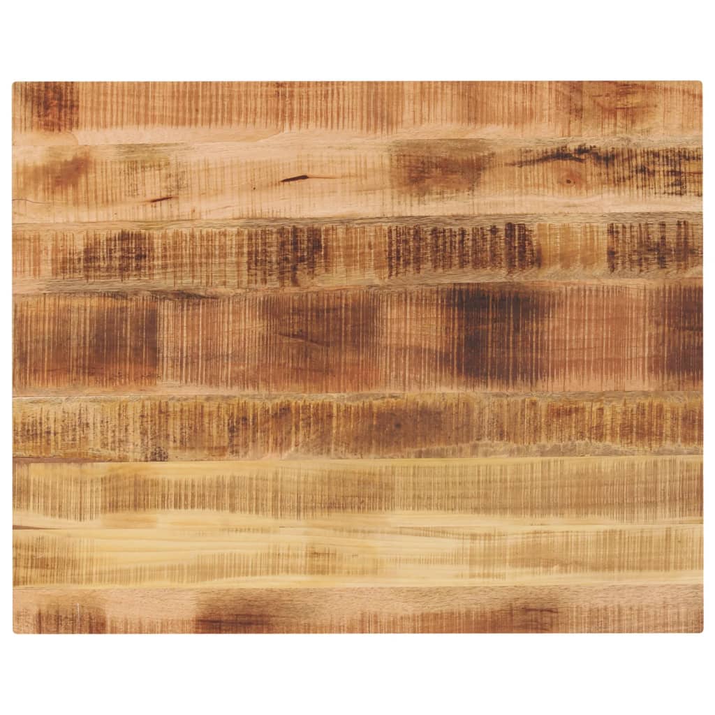 Dessus de table rectangulaire bois massif de manguier brut - XIOS
