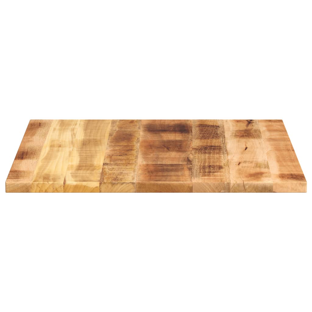 Dessus de table 90x90x2,5 cm carré bois massif manguier brut - XIOS