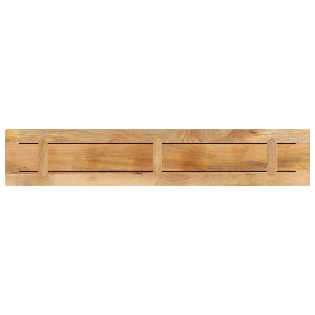 Dessus de table rectangulaire bois massif de manguier brut - XIOS