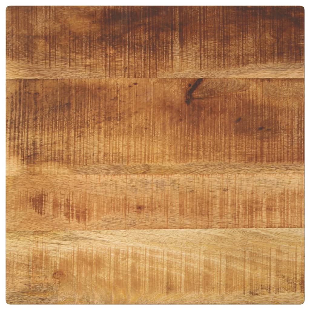 Dessus de table 40x40x3,8 cm carré bois massif de manguier brut - XIOS