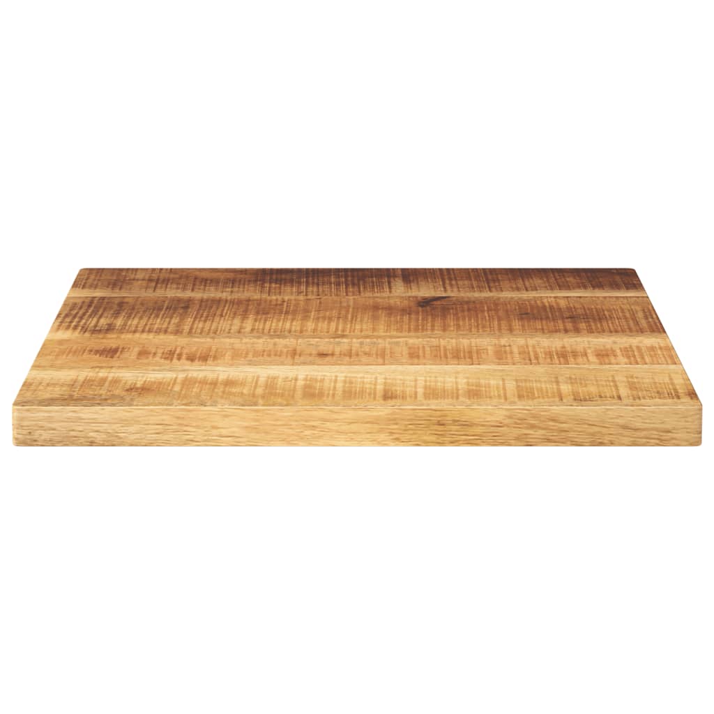 Dessus de table 40x40x3,8 cm carré bois massif de manguier brut - XIOS