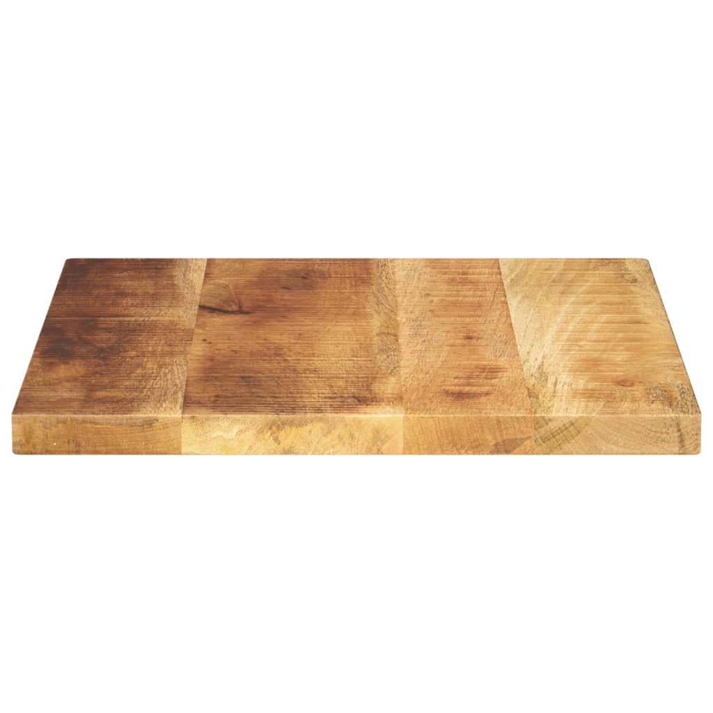 Dessus de table 40x40x3,8 cm carré bois massif de manguier brut - XIOS