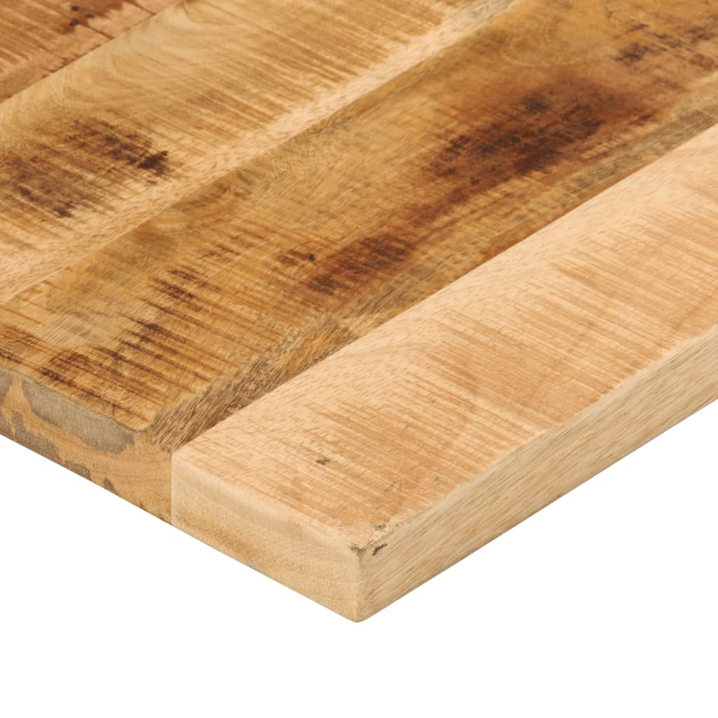 Dessus de table 40x40x3,8 cm carré bois massif de manguier brut - XIOS