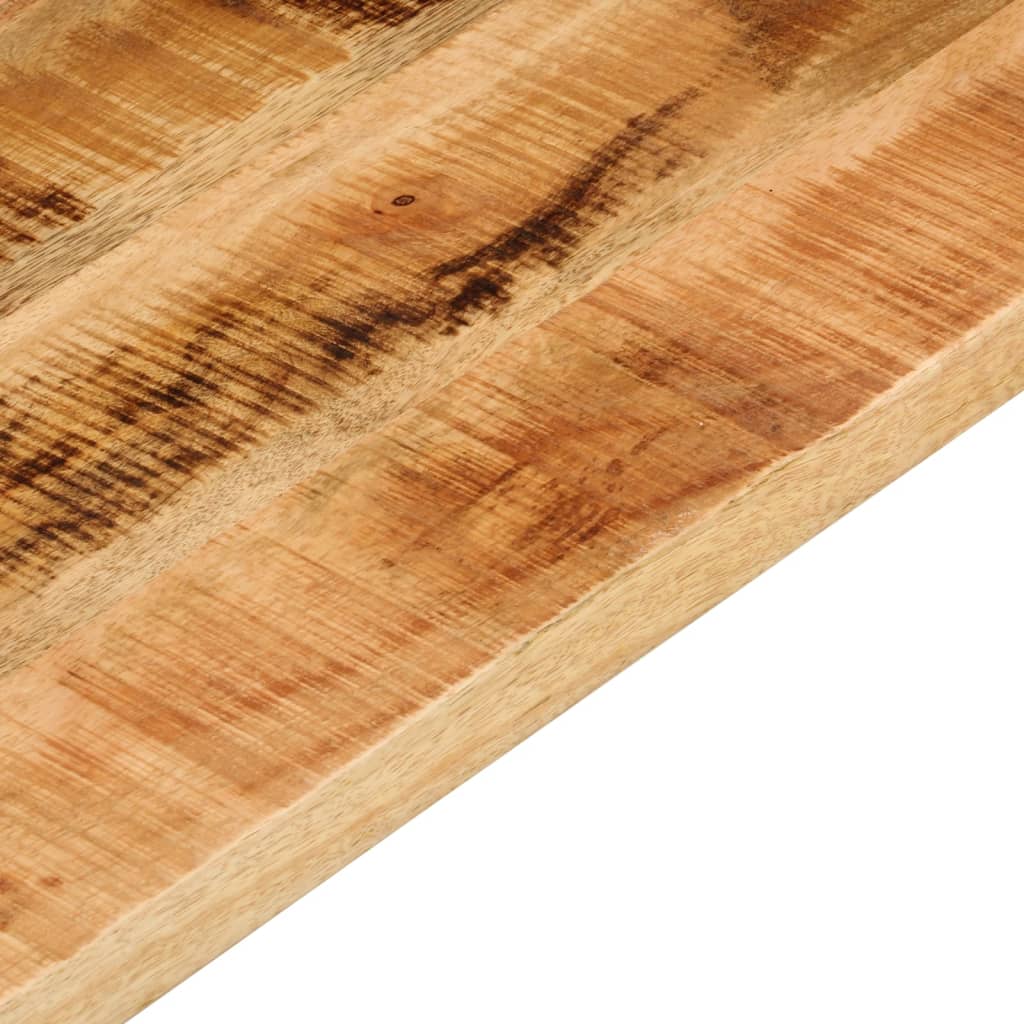 Dessus de table 40x40x3,8 cm carré bois massif de manguier brut - XIOS