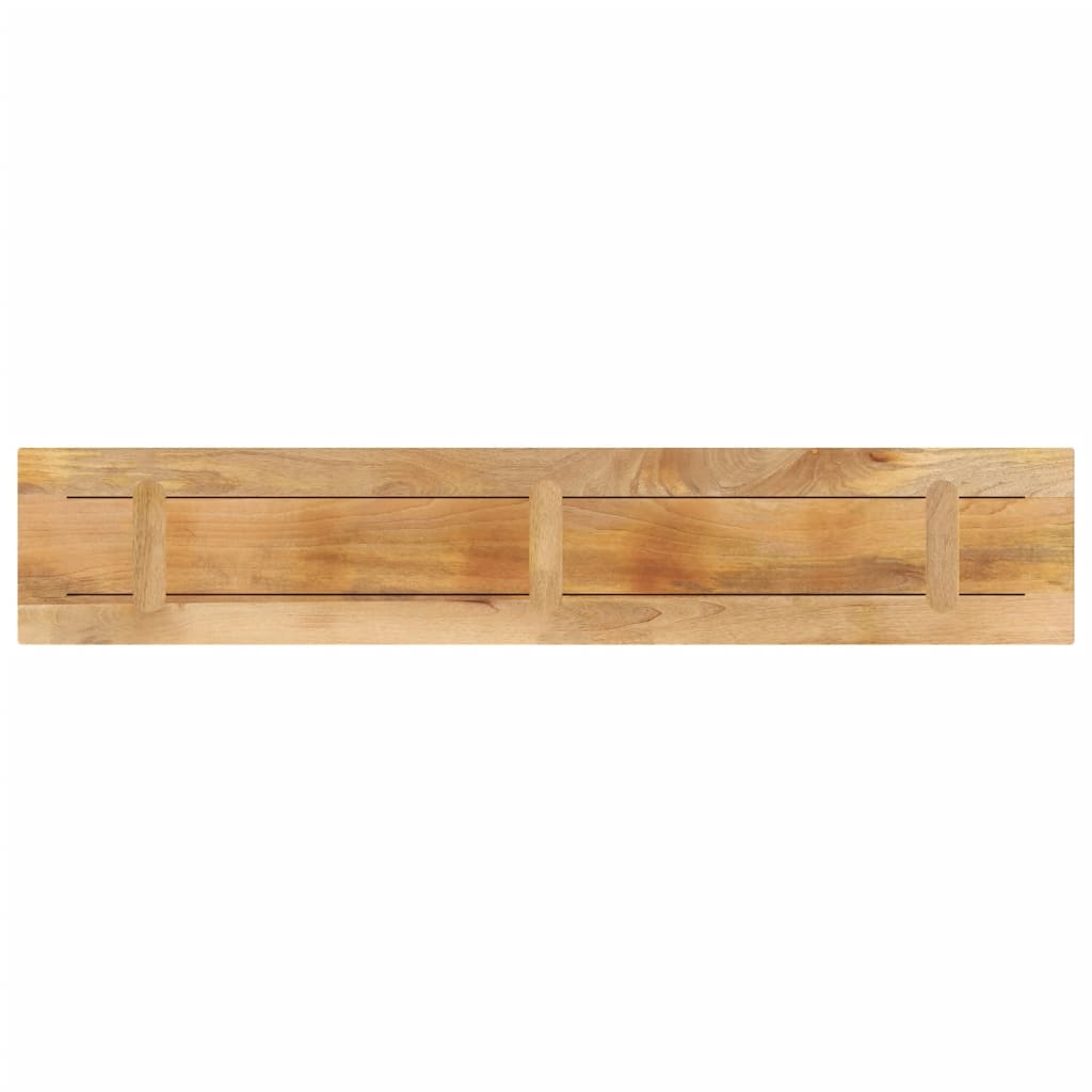 Dessus de table rectangulaire bois massif de manguier brut - XIOS