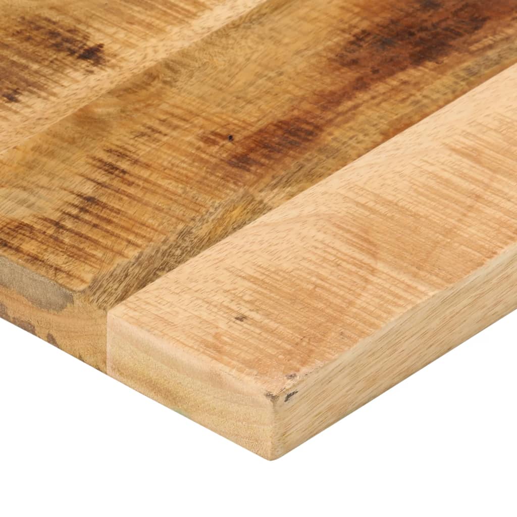 Dessus de table rectangulaire bois massif de manguier brut - XIOS