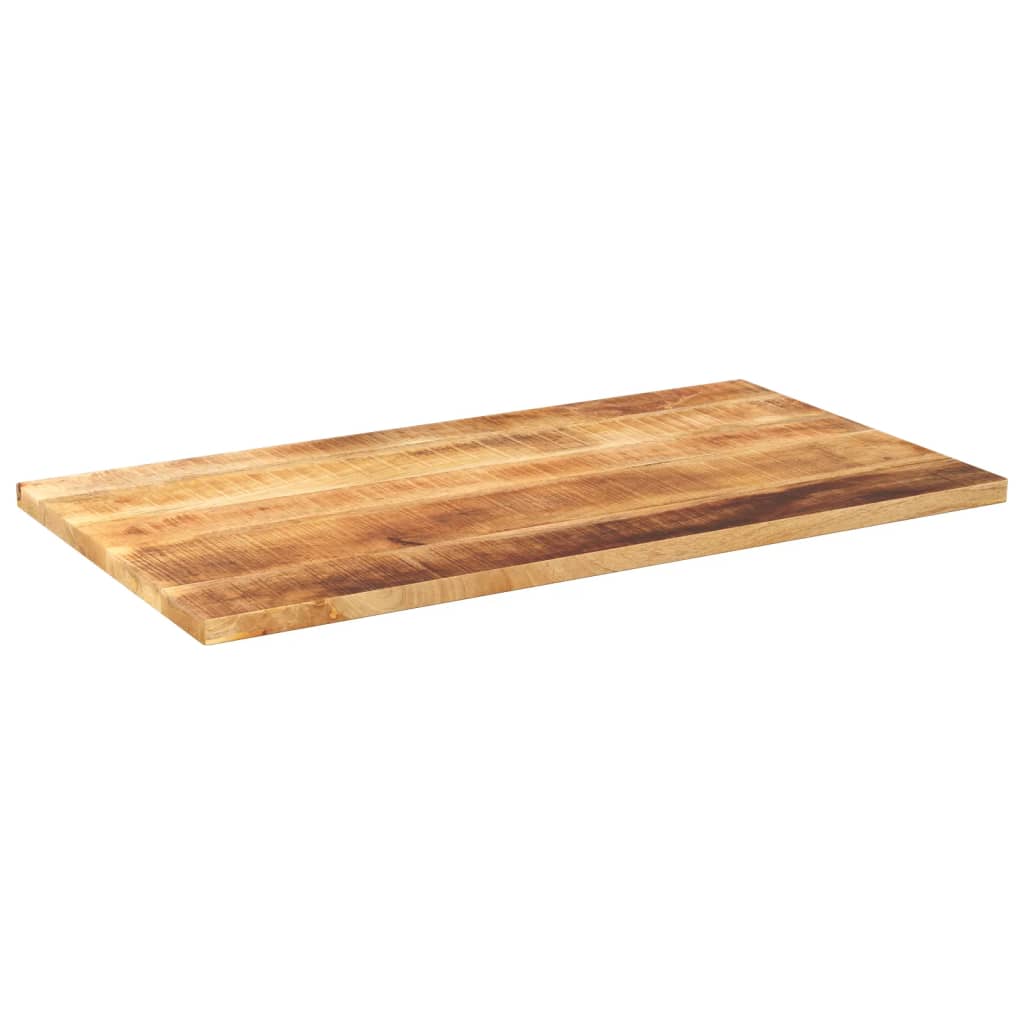 Dessus de table rectangulaire bois massif de manguier brut - XIOS