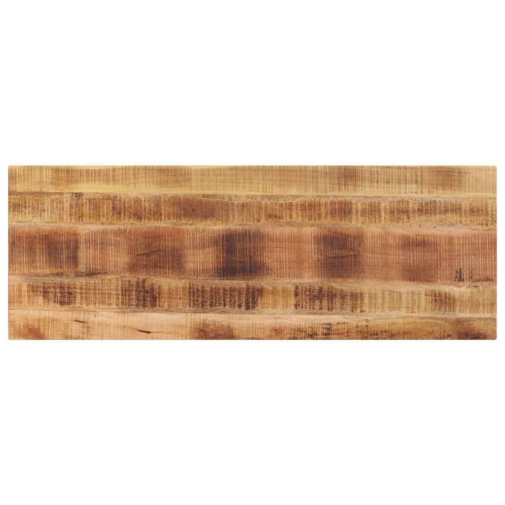Dessus de table rectangulaire bois massif de manguier brut - XIOS