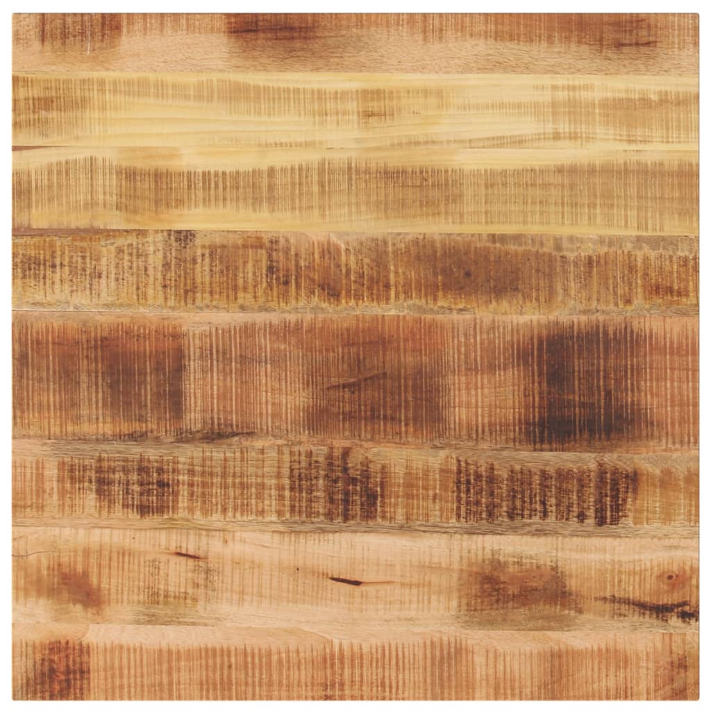Dessus de table 70x70x3,8 cm carré bois massif de manguier brut - XIOS