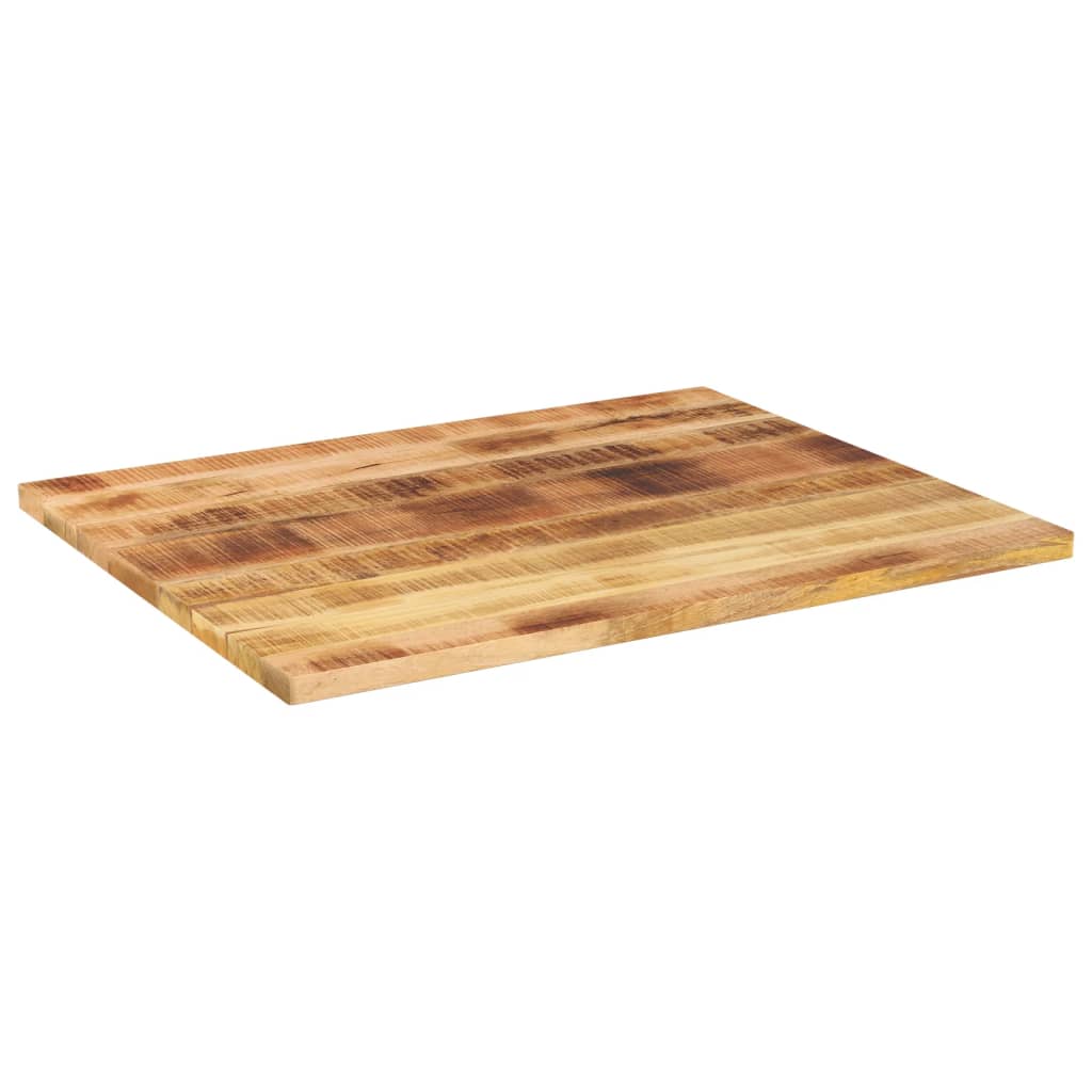 Dessus de table rectangulaire bois massif de manguier brut - XIOS