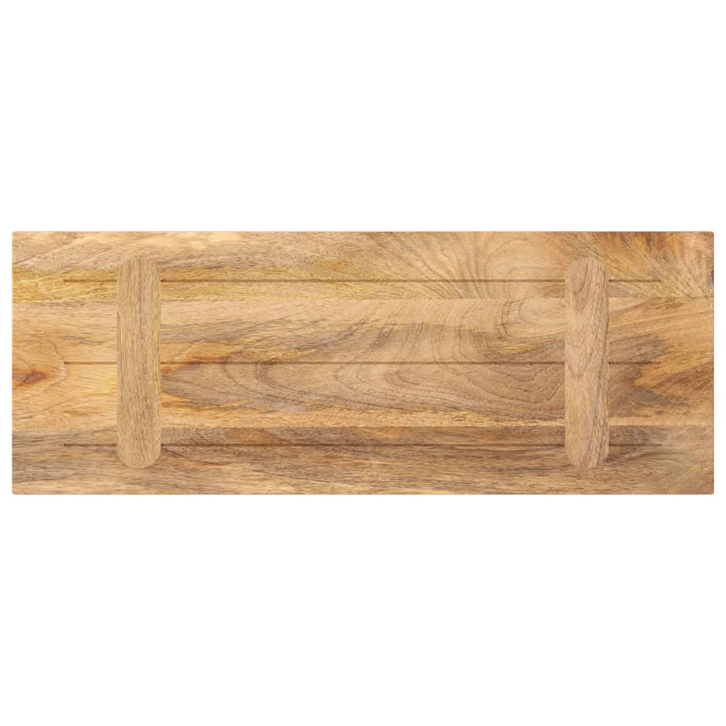 Dessus de table 80x40x2,5 cm rectangulaire bois massif manguier - XIOS