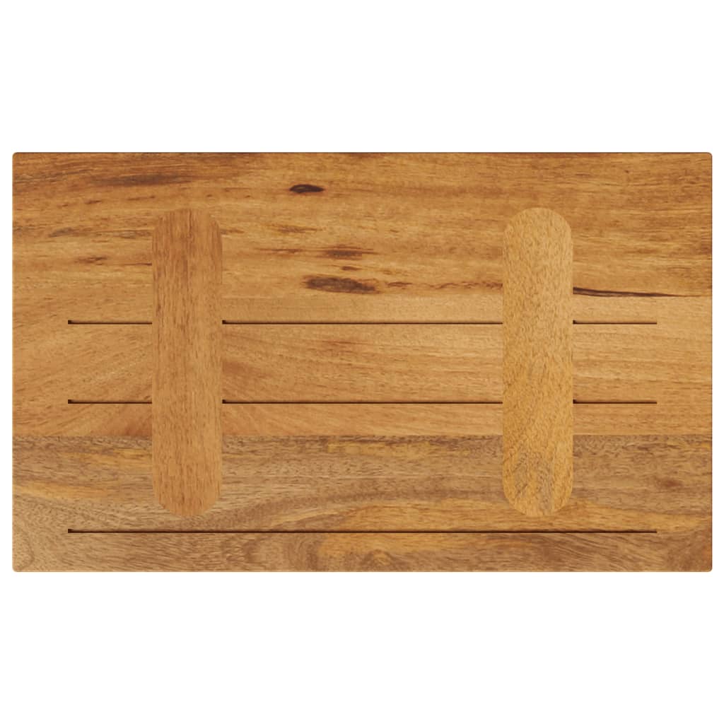 Dessus de table 60x20x2,5 cm rectangulaire bois massif manguier - XIOS