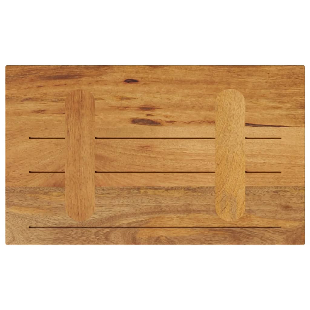 Dessus de table 60x40x2,5 cm rectangulaire bois massif manguier - XIOS