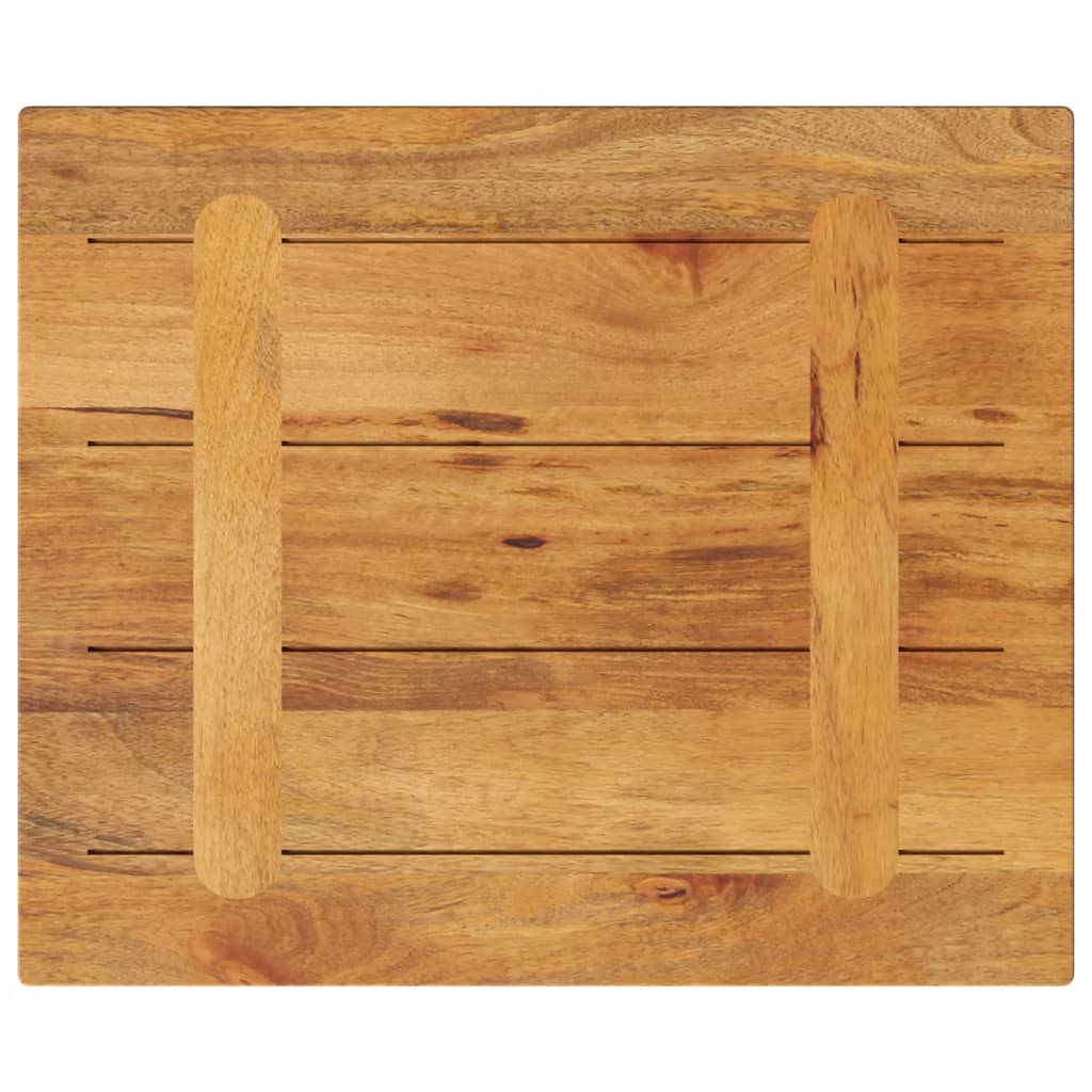 Dessus de table 60x50x2,5 cm rectangulaire bois massif manguier - XIOS