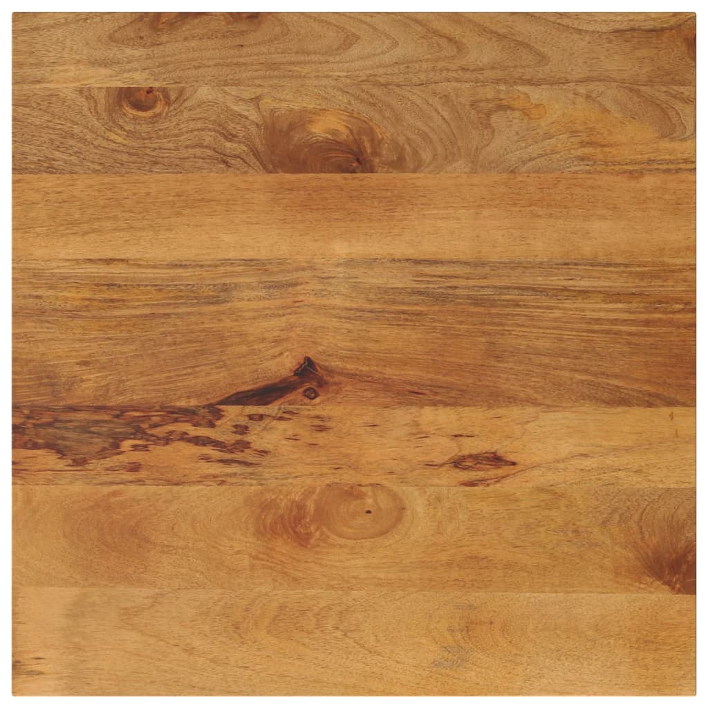 Dessus de table 80x80x2,5 cm carré bois massif de manguier