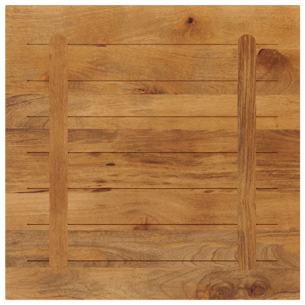 Dessus de table 80x80x2,5 cm carré bois massif de manguier