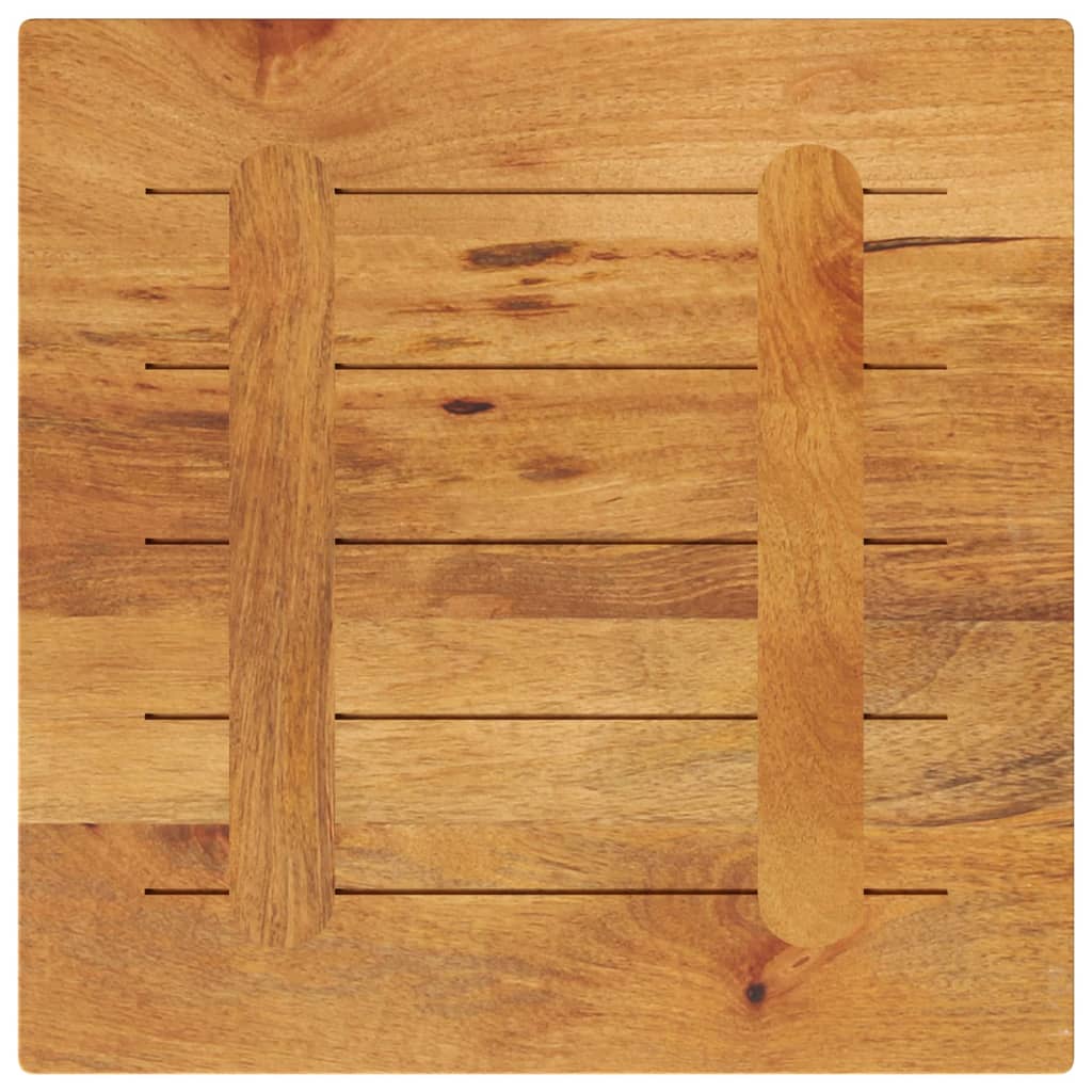 Dessus de table 40x40x3,8 cm carré bois massif manguier - XIOS