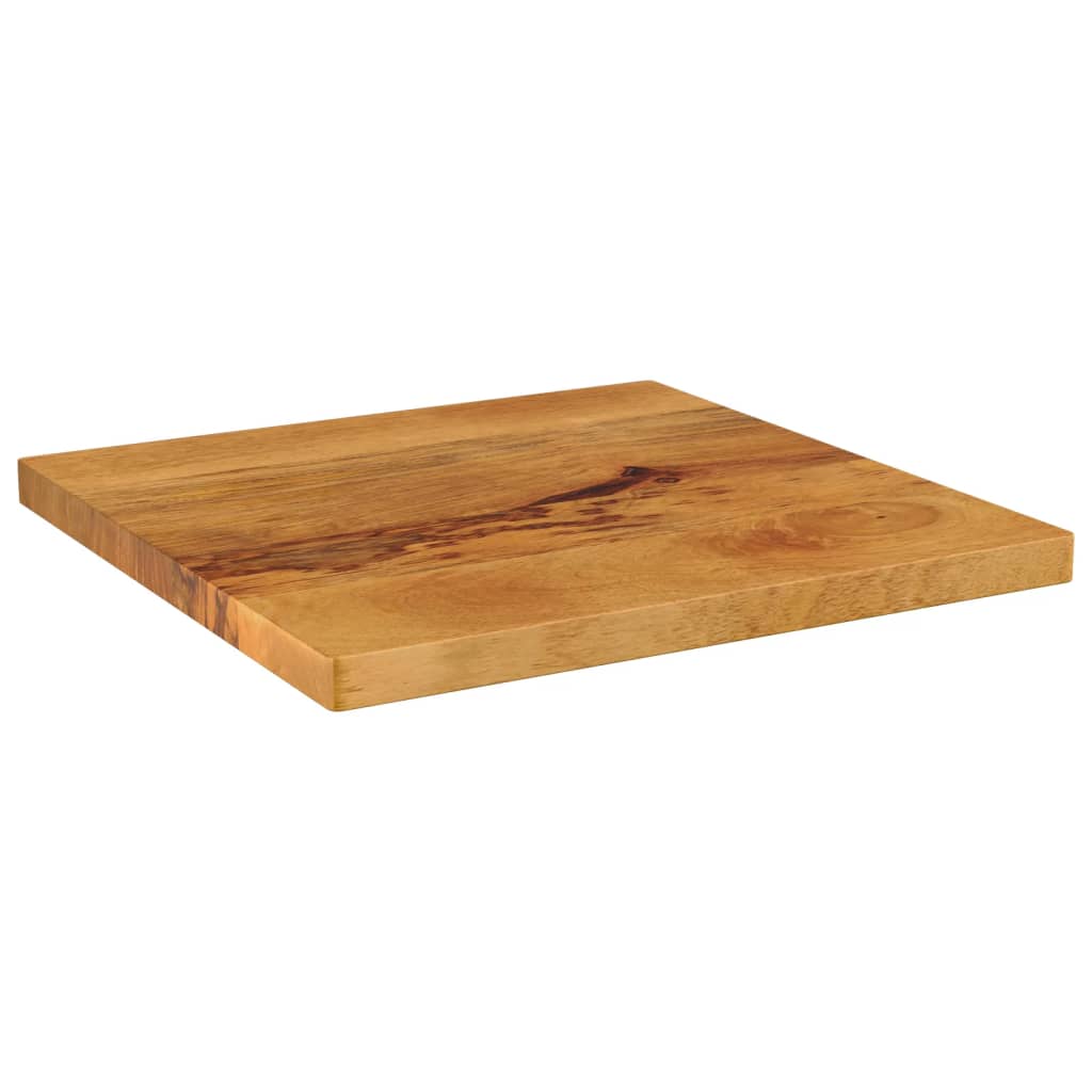 Dessus de table 60x60x3,8 cm carré bois massif manguier