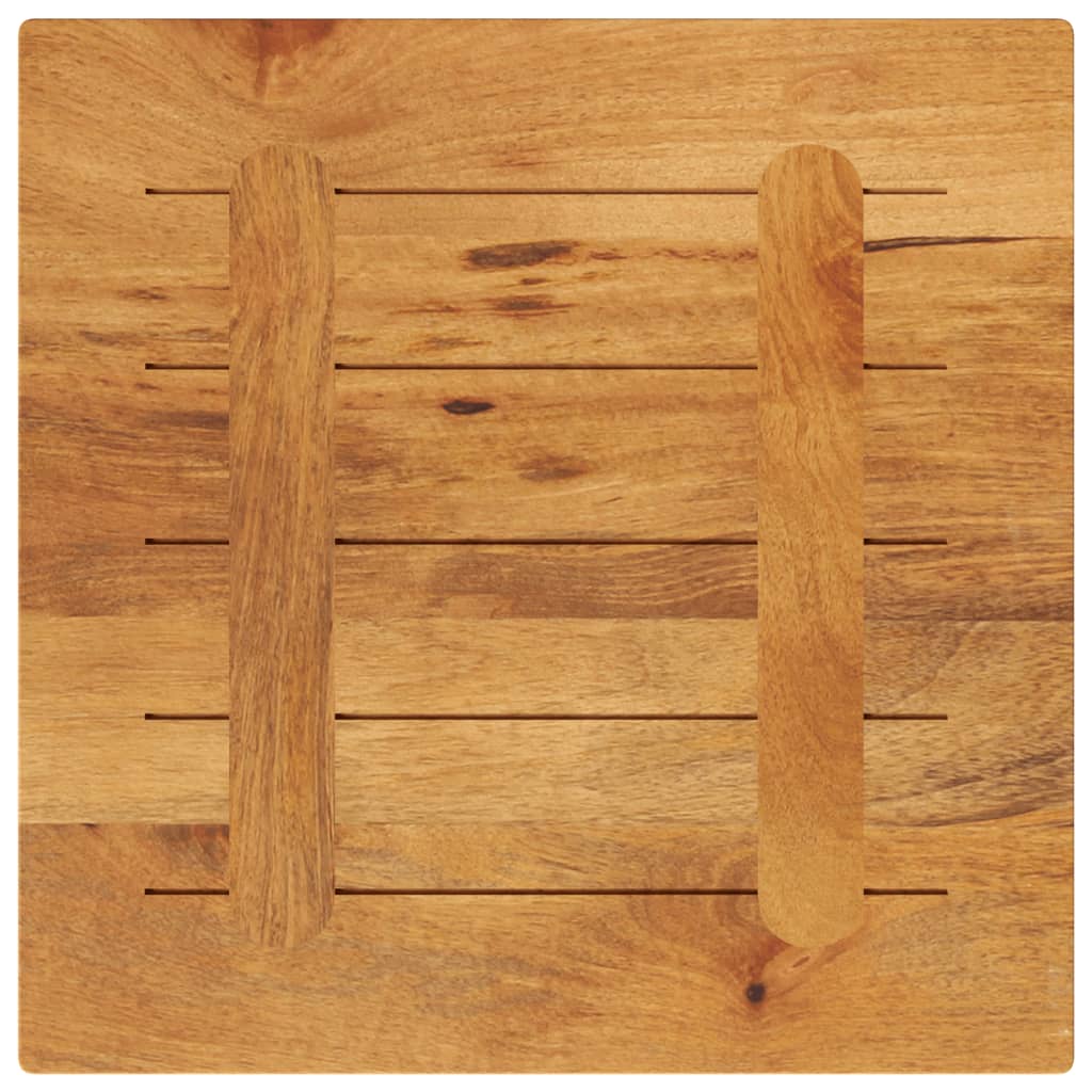 Dessus de table 60x60x3,8 cm carré bois massif manguier