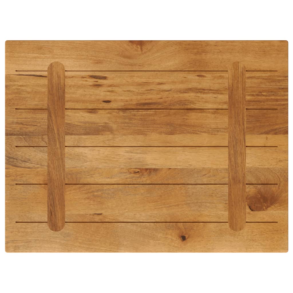 Dessus de table 90x70x3,8 cm rectangulaire bois massif manguier - XIOS